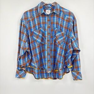 Urban Outfitters BDG Karl Slouchy Flannel Plaid Shirt